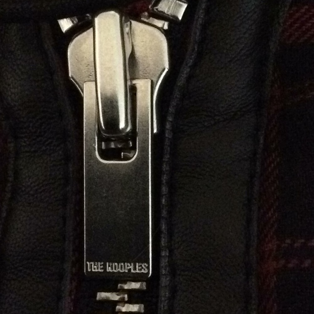 The Kooples Hooded Dark Checks Jacket - Picture 9 of 14